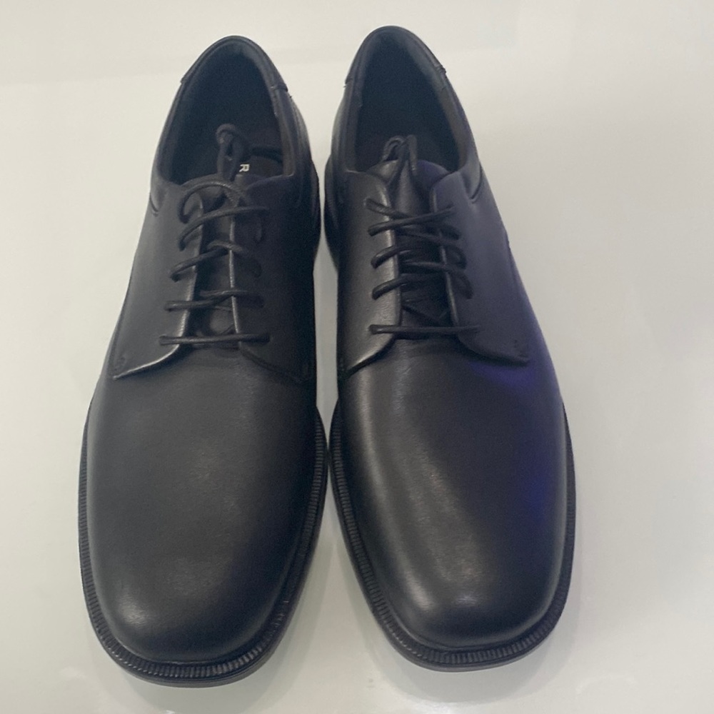 Rockport Big Bucks Margin Black Leather “Brand New”